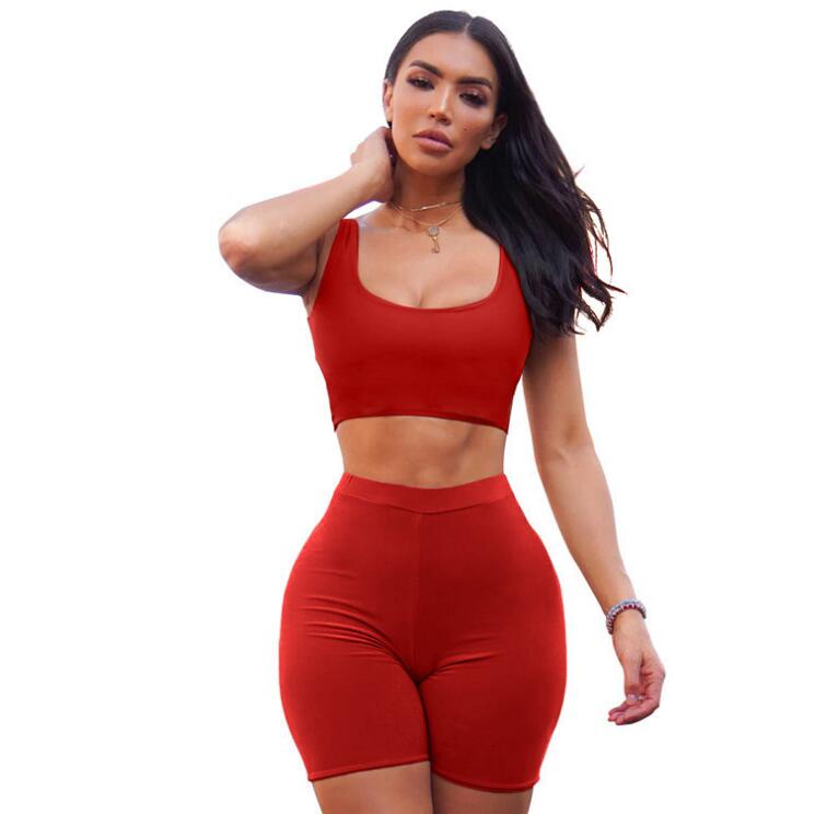 Isela Active Sport Set Damen mit Crop Top und Biker Shorts – Produktansicht 1