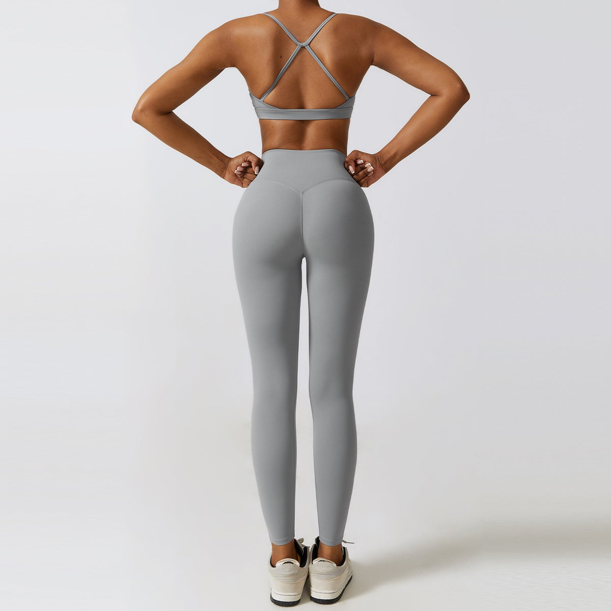 Damen Nude-Feel Tight Yoga Set – Quick-Dry 2-teilig – Produktbild 2