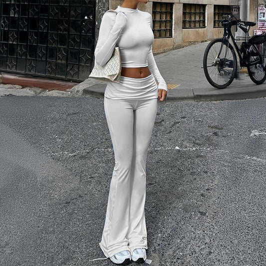 Damen Longsleeve T-Shirt & Yoga Pants Set – Produktbild 2