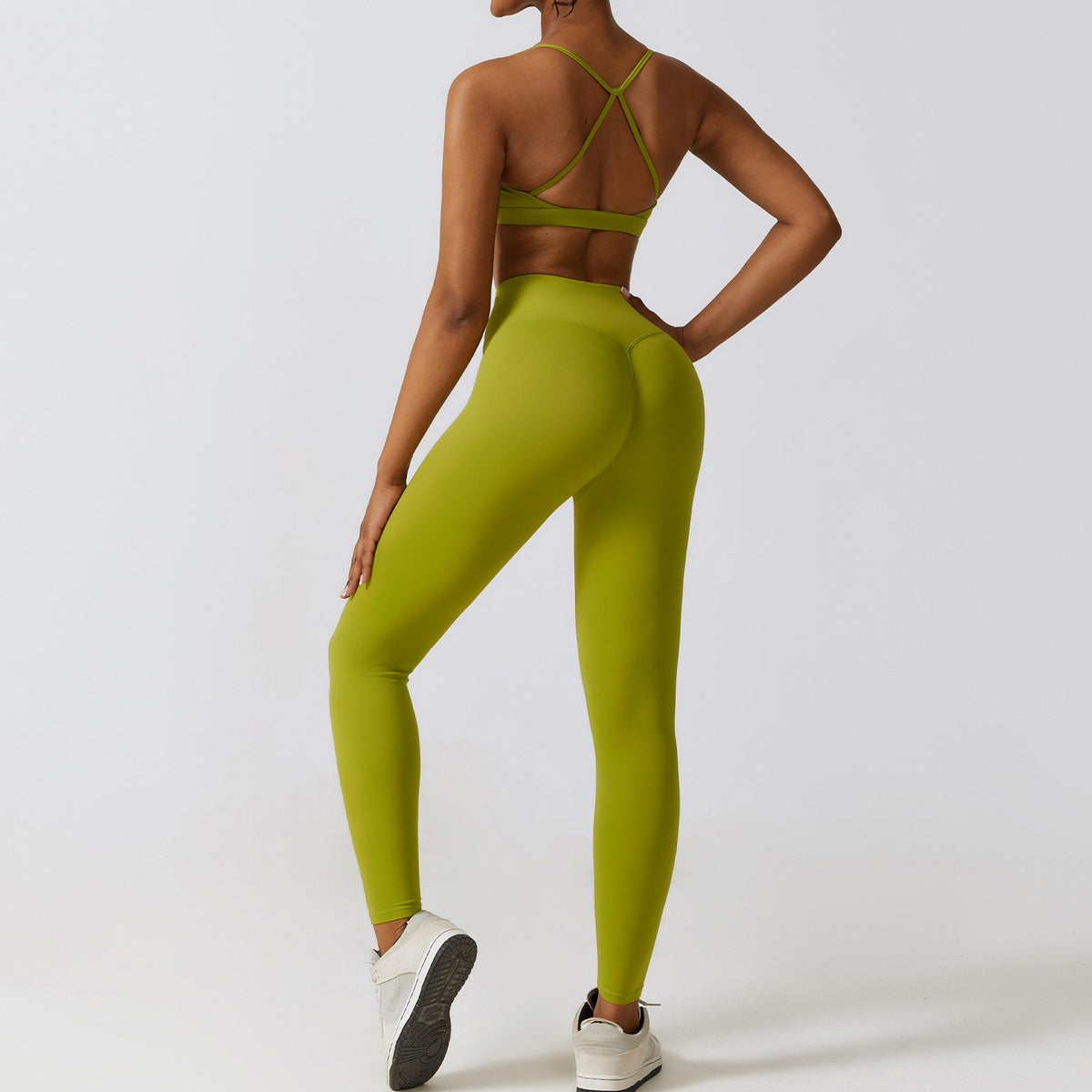 Damen Nude-Feel Tight Yoga Set – Quick-Dry 2-teilig – Produktbild 1