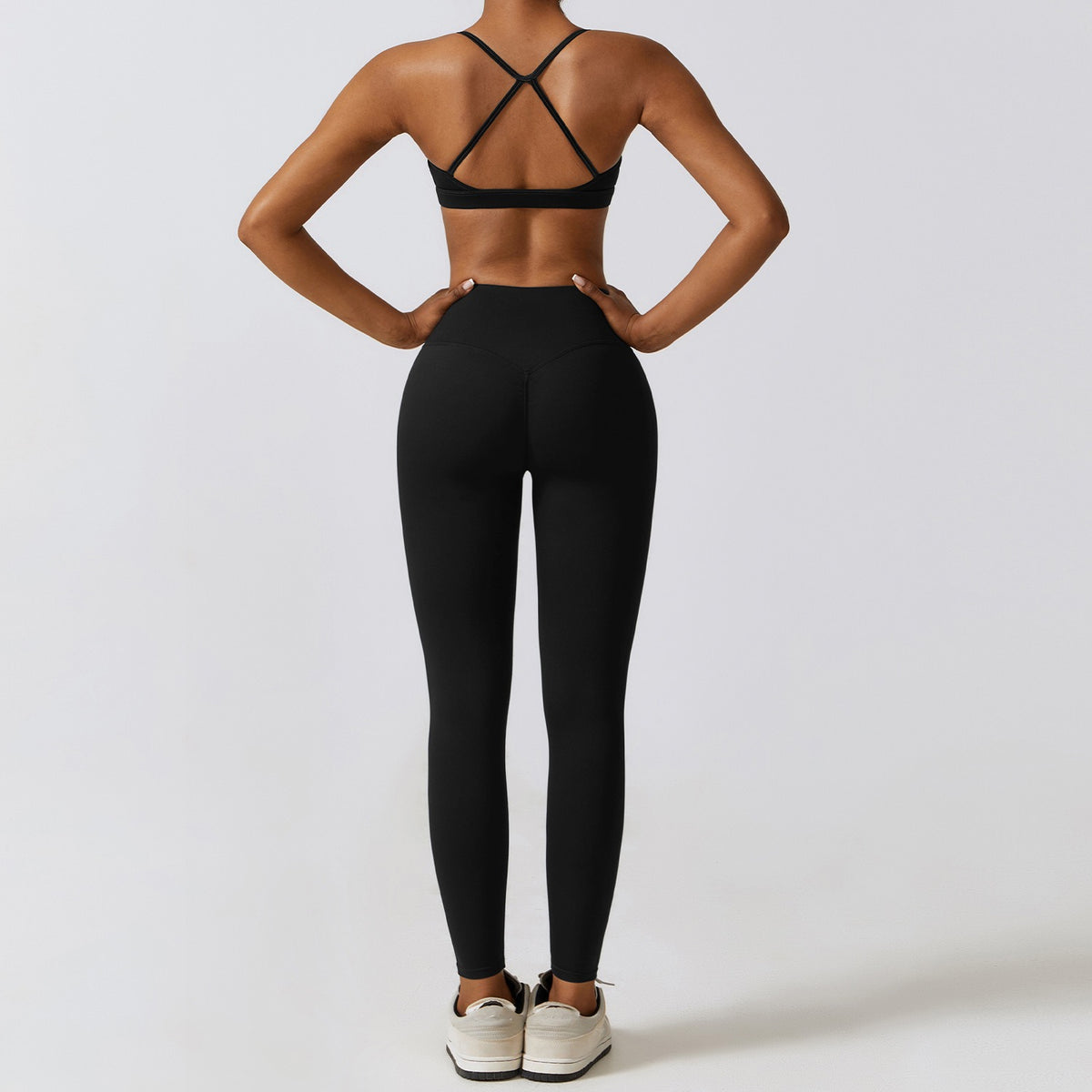 Damen Nude-Feel Tight Yoga Set – Quick-Dry 2-teilig – Produktbild 4